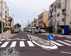 רחוב המעפילים המחודש | צילום: חיים וסרשטיין