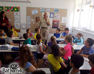 בן גוריון בכיתה | צילומים באדיבות ביה"ס הנשיא