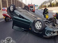 הרכב שהתהפך | צילום: איחוד הצלה