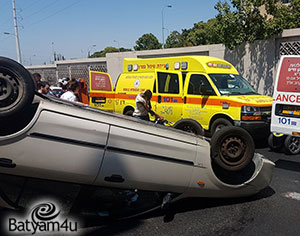 זירת התאונה | צילום: תיעוד מבצעי מד"א