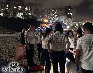 מקום הטביעה | צילום: נתן רוס תיעוד מבצעי מד"א